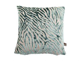 Zeke - zebra effect Green Cushion available at Lee Longlands