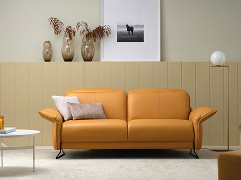 Vitis fabric or leather sofa range available at lee longlands