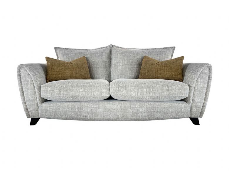 Lola 2 seater standard back sofa in grey textured fabric available at lee longlands