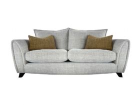 Lola 2 seater standard back sofa in grey textured fabric available at lee longlands