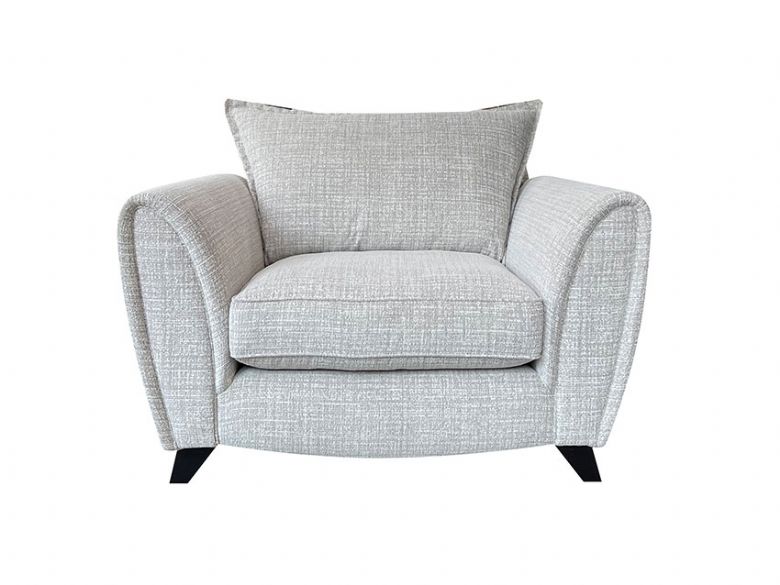 Lola standard chair in grey textured fabric available at lee longlands