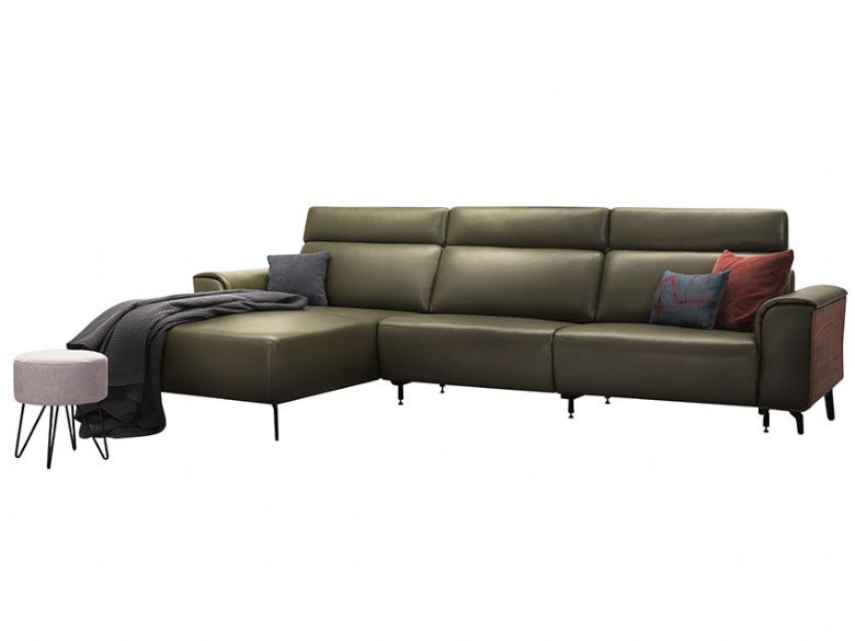 Agrino leather corner group sofa available at Lee Longlands