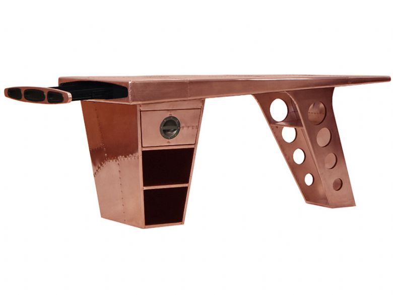 Aviator Half Wing Copper Desk available at Lee Longlands