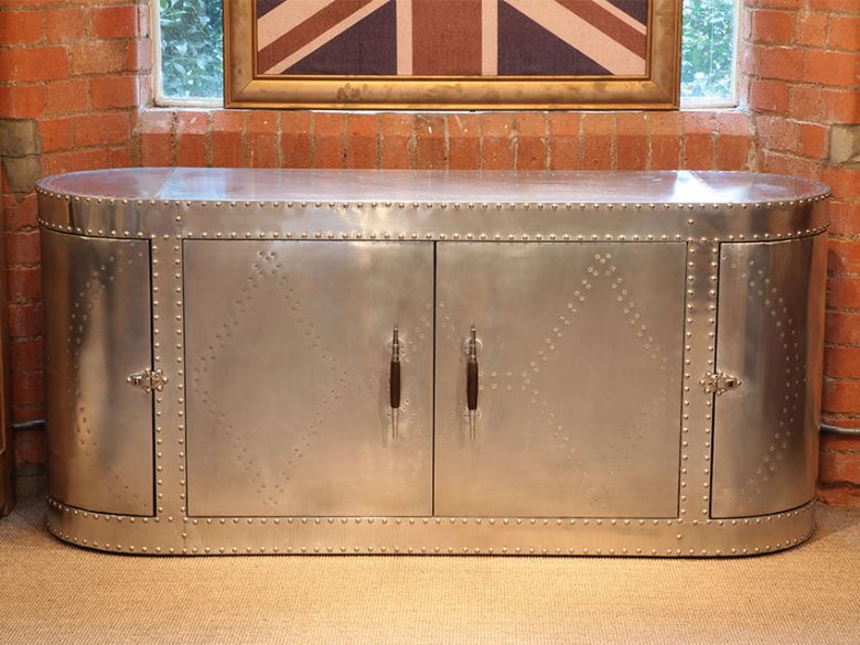 Aviator Jet Silver Sideboard available at Lee Longlands