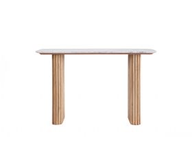 Raffi oak console table available at Lee Longlands