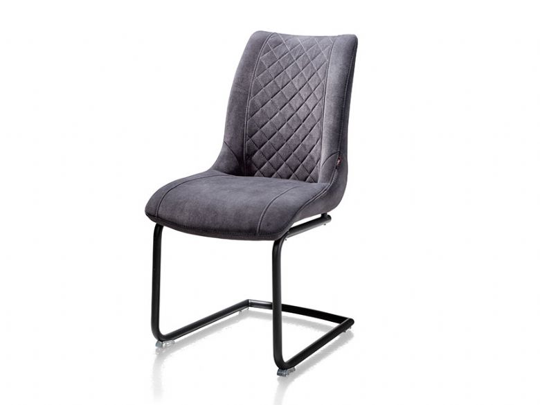 Habufa grey quilted Dining Chair available at Lee Longlands