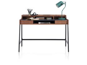 Habufa halmstad brown oak veneer desk