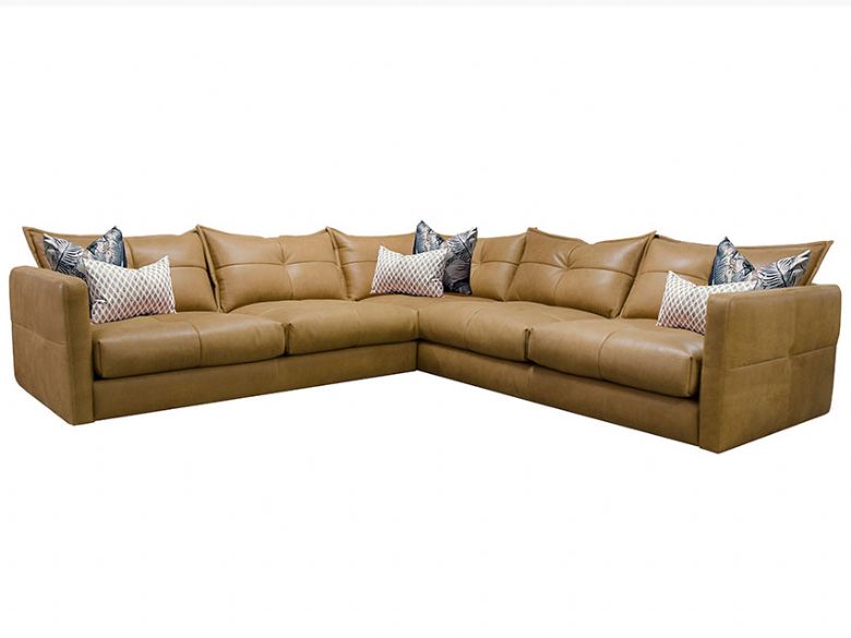 Troy rustic 6 Seater corner sofa available at Lee Longlands
