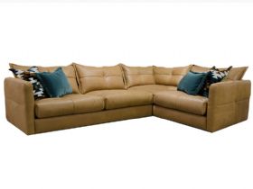 Troy leather 3 Seater Corner Sofa available at Lee Longlands