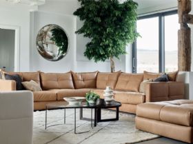 Troy leather Corner Sofa range available at Lee Longlands