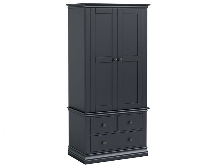 Bordeaux charcoal wooden gents wardrobe available at Lee Longlands