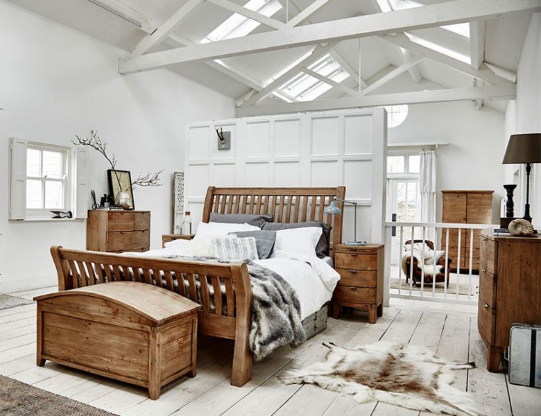 Baya reclaimed wood bedroom range available at Lee Longlands