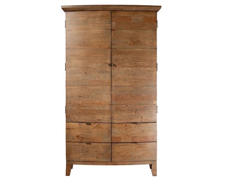 Baya reclaimed wood large double wardrobe range available at Lee Longlands