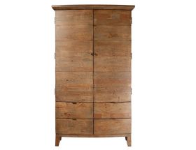 Baya reclaimed wood large double wardrobe range available at Lee Longlands