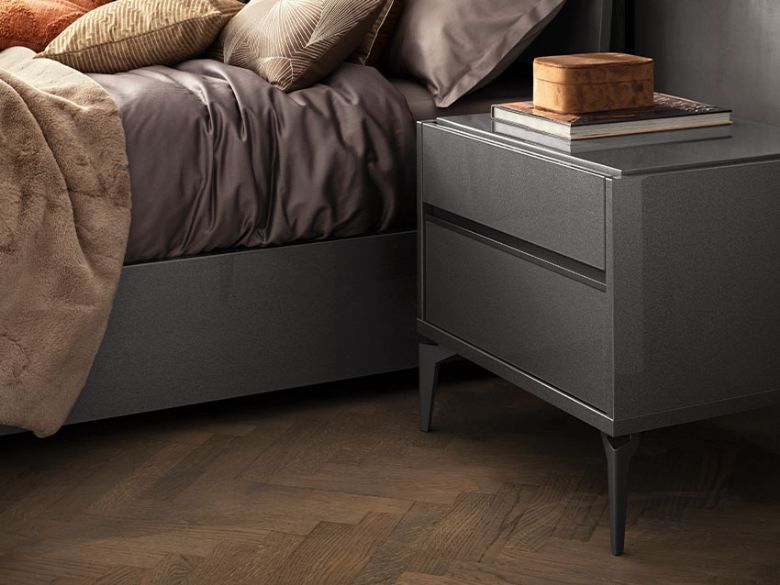Gray Bedroom Night Stand at Lee Longlands