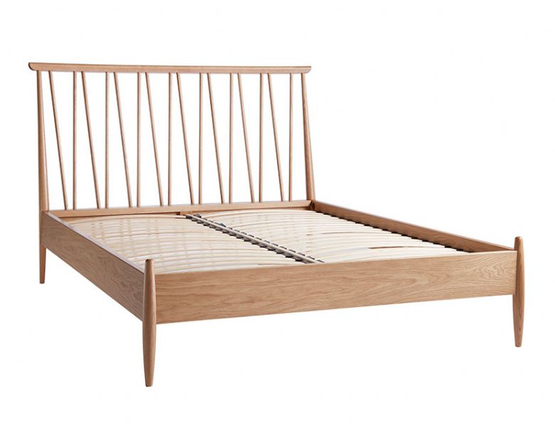 Ercol Winslow oak kingsize bed frame  available at Lee Longlands