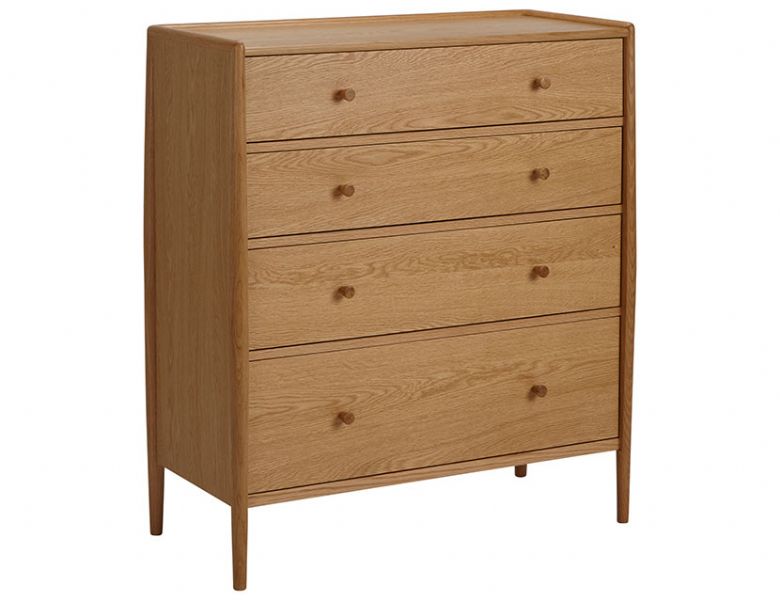 Ercol Winslow oak 4 drawer chest available at Lee Longlands