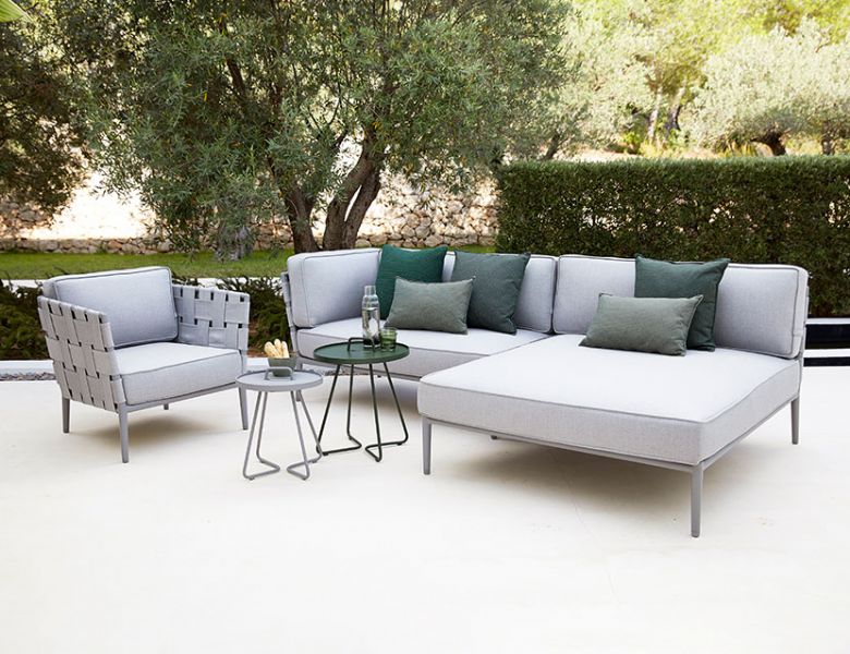 Cane&#045;line Conic grey 6 Seater lounger Sofa set available at Lee Longlands