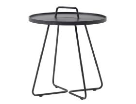 Cane-line large aluminium side table available at Lee Longlands