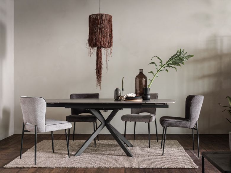 140 x 200 Extending Dining Table (Grey) | Lee Longlands
