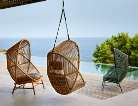 Cane-line Hive hanging chair base available at Lee Longlands