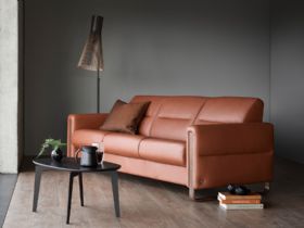 Stressless Fiona 3 Seater Sofa With Wooden Arms