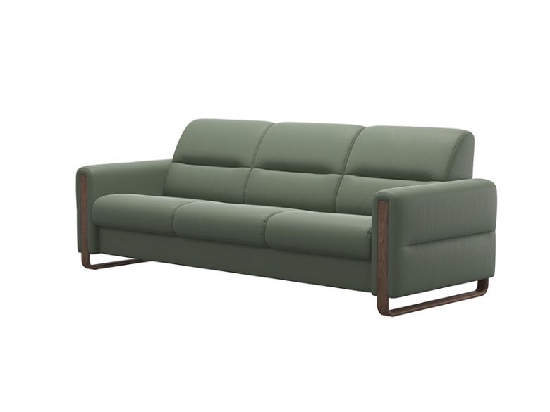 Fiona 3 Seater Sofa With Wooden Arms Shot 1_Batick_ThymeGreen