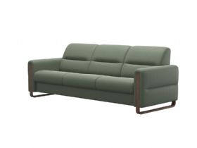 Fiona 3 Seater Sofa With Wooden Arms Shot 1_Batick_ThymeGreen