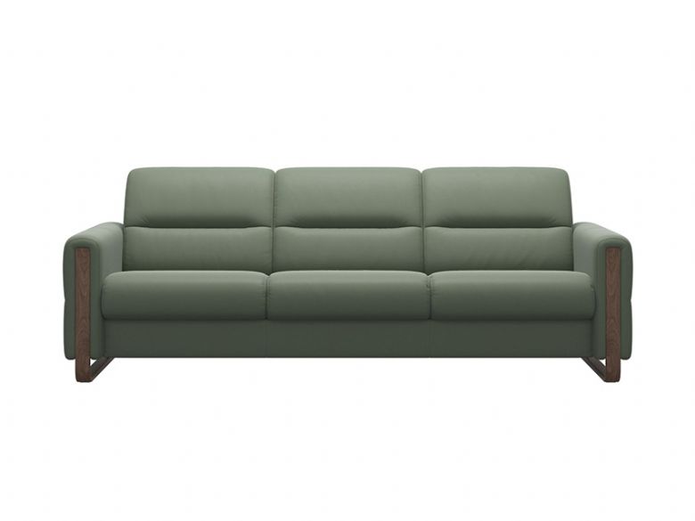 Fiona 3 Seater Sofa With Wooden Arms Shot 2_Batick_ThymeGreen