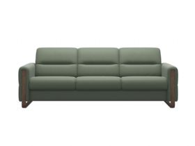 Fiona 3 Seater Sofa With Wooden Arms Shot 2_Batick_ThymeGreen