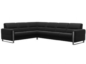 Stressless Fiona 6 Seater Corner Sofa With Steel Arms