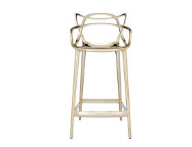 Masters by Phillippe Starck Stool H.65 Gold Metallic