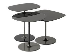 Thierry by Piero Lissoni Trio Coffee Tables Black