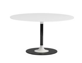 Thierry by Piero Lissoni Round Dining Table White