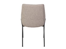 Marie Dining Chair in Grey Boucle Fabric 4