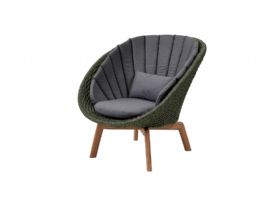 Dark Green Lounge Chair shot 1 Black Natte