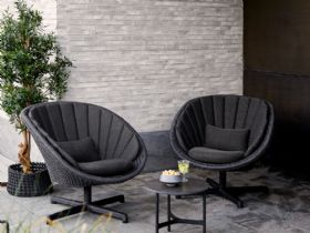 Cane-line Peacock Lounge Chair W/ Swivel Base