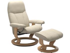 Stressless Consul Large Chair & Stool