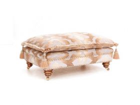 Beaconsfield gold footstool available at Lee Longlands