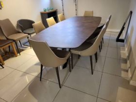 Masura 240cm Dining Table and 8 Clara Dining Chairs