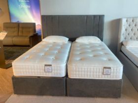 Leyburn/Aldridge 6'0 Adjustable Bed and Luna Headboard