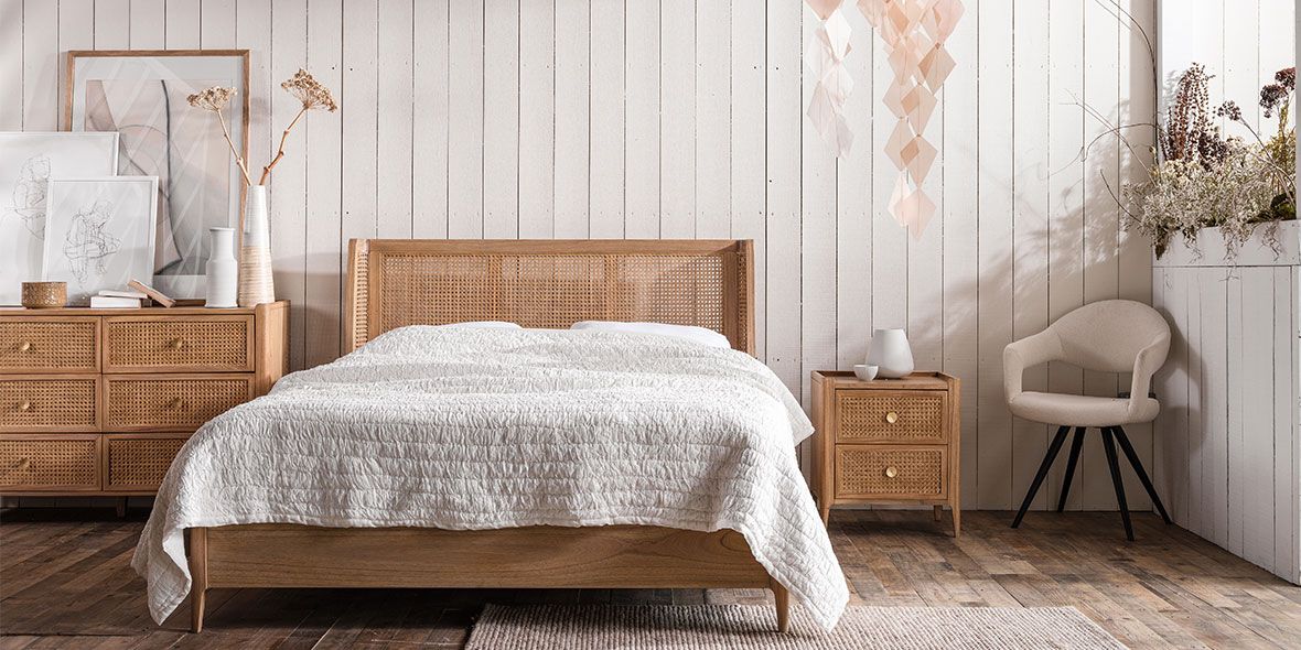 java oak woven bedroom collection available a Lee Longlands