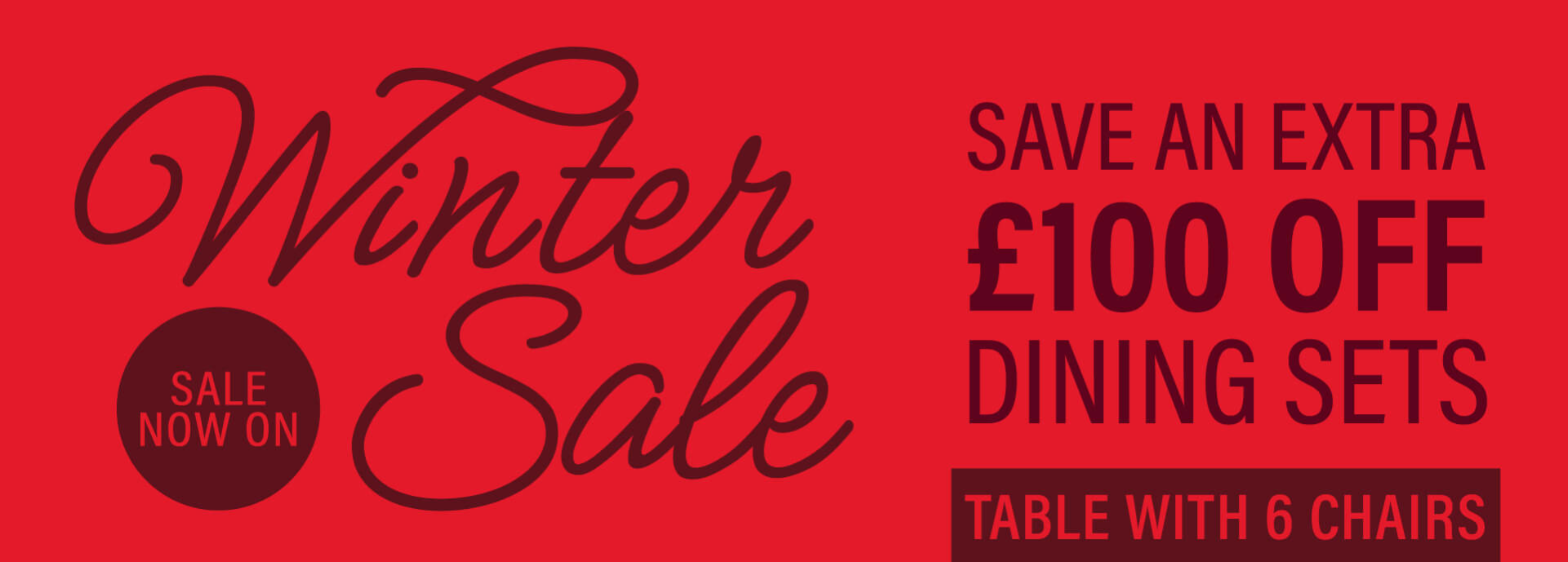 £100 off Dining Sets