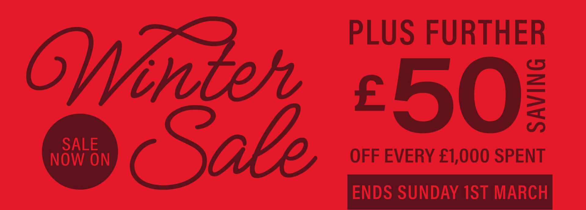 Extra £50 off £1000