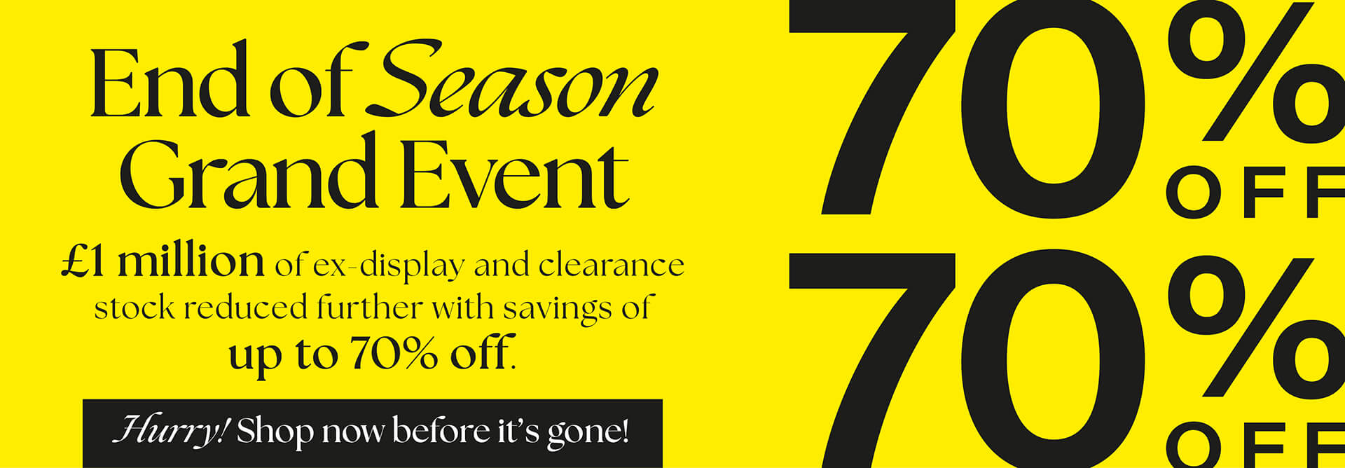 Hurry! Shop Before it's Gone