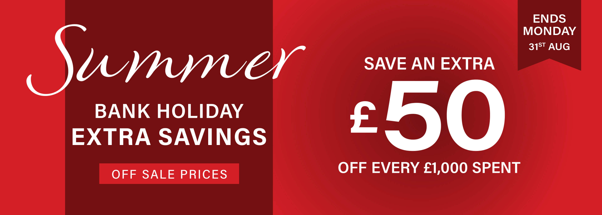 Extra £50 off £1000