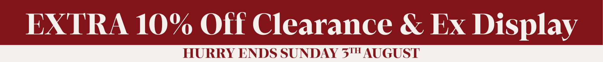 Clearance Category Page