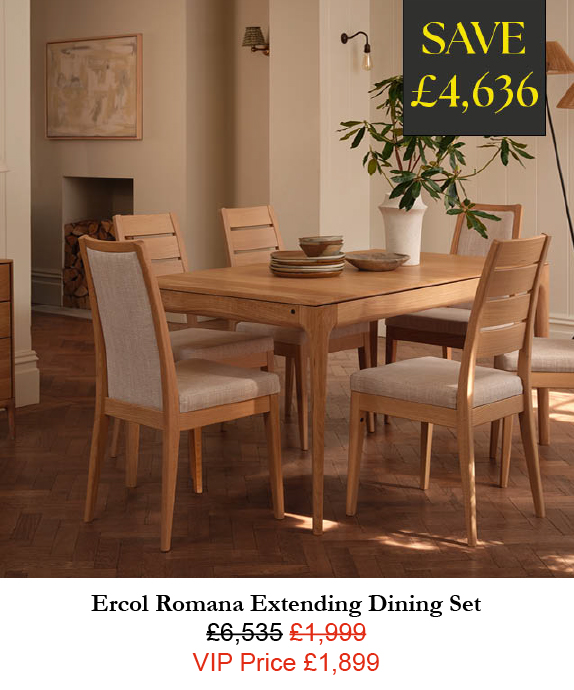 Ercol Romana Extending Dining Set - VIP deal