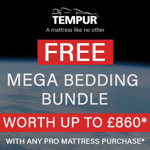 Free Mega Bedding Bundle with any Tempur Pro Mattress purchase